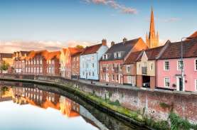 Norwich Quay Side and Cathedral